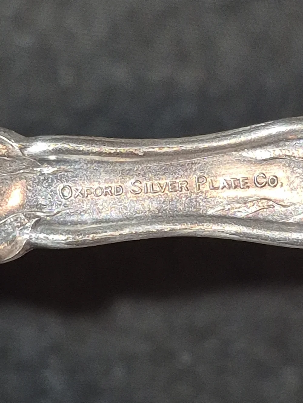 Oxford Silver Plate Narcissus  Butter Knife with Decorative Handle